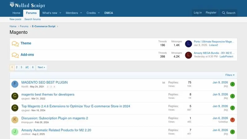 Magento | Nulled Forum | Nulled Download Wordpress, Prestashop, Script, Program, Game