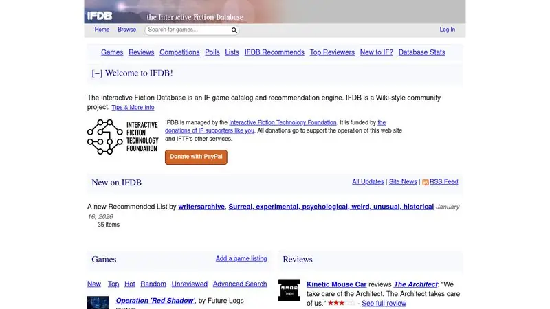 The Interactive Fiction Database - IF and Text Adventures