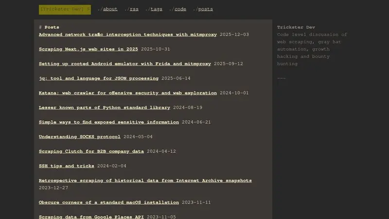 Posts – Trickster Dev