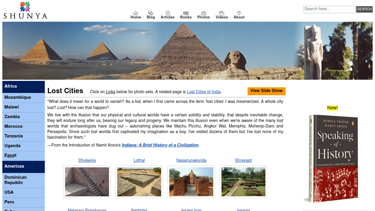 Pictures, Photos of Lost Cities